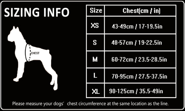 Reflective Heavy Duty Harness Black XS 2