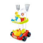 Children's Gardening Trolley Set with Fake Garden Tools for Toddlers