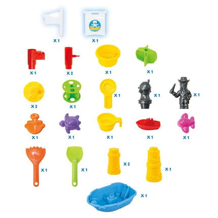 Pirate Ship Modelled, Sand and Water Table with 24 Accessories 3