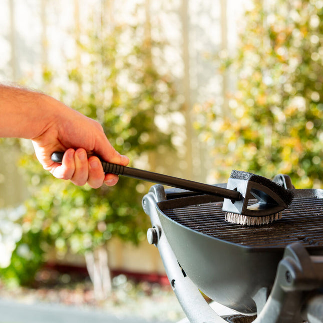 Stainless Steel BBQ Brush and Scraper Blade 2