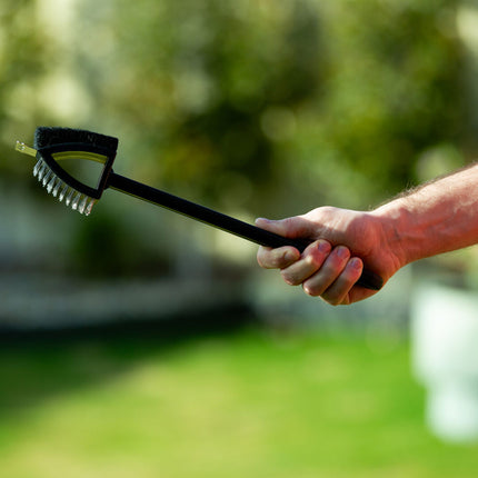 Stainless Steel BBQ Brush and Scraper Blade 5
