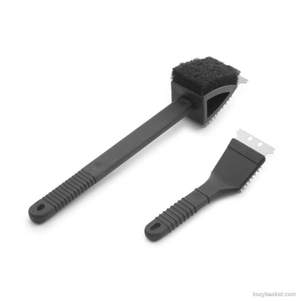 Stainless Steel BBQ Brush and Scraper Blade