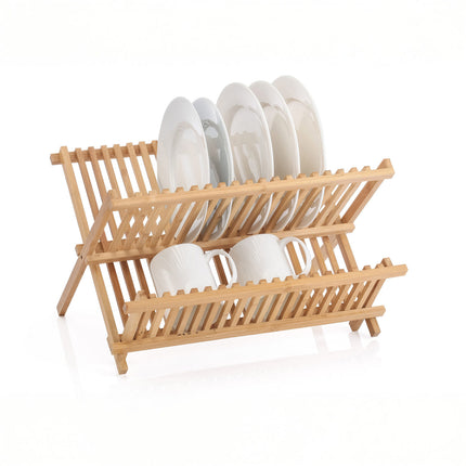 2 Tier Bamboo Dish Rack