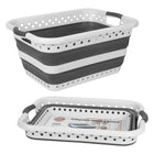 45L Space Saving  Laundry Basket,  Collapsible Hamper for Dorms, RVs, Homes & Garages