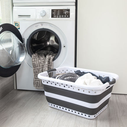 45L Space Saving  Laundry Basket,  Collapsible Hamper for Dorms, RVs, Homes & Garages 4