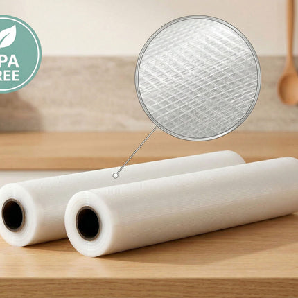 Vacuum Sealer Bags for Fresher Food (28cm) 2-Pack of Rolls 3