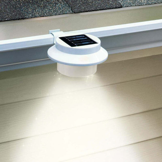 Solar Multipurpose Light (3-Piece, White) w/ Screw & Mount, Energy-Saving 2