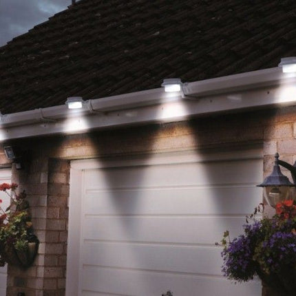 Solar Multipurpose Light (3-Piece, White) w/ Screw & Mount, Energy-Saving 4