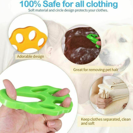 2Pcs Pet Hair Remover Floating Fur Catcher Laundry Lint Dog Cat Washing Machine 6