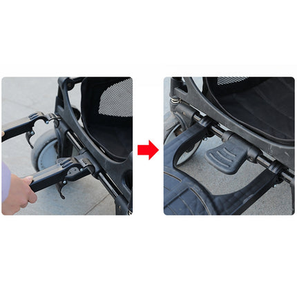 Stroller Step Board Toddler Buggys Wheel Standing Board Skateboard For Pram Kids Blue 2