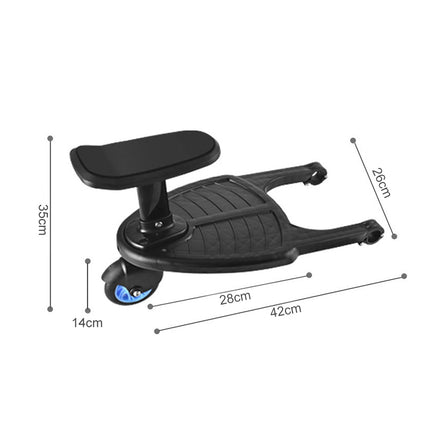 Stroller Step Board Toddler Buggys Wheel Standing Board Skateboard For Pram Kids Blue 5
