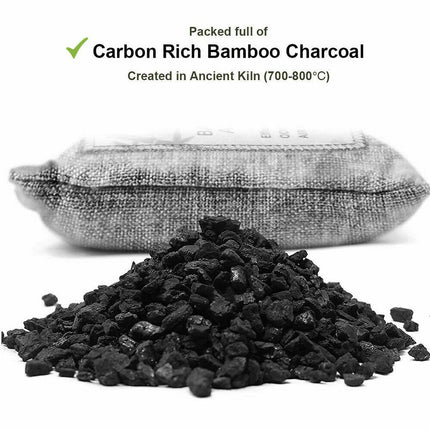 10PCS Air Purifying Bags Activated Bamboo Charcoal Freshener for Car Home Shoes 200g 9
