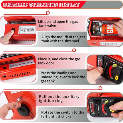 Portable Butane Gas Heater Cooker Camping Tent Outdoor Hiking Camper Survival AU 5