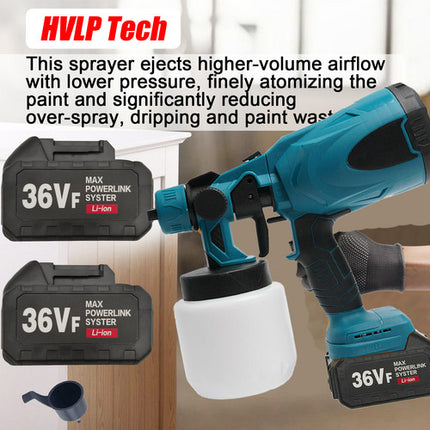 Cordless High Pressure Airless Spray Gun Paint Sprayer For Makita 18V Battery 2