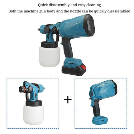 Cordless High Pressure Airless Spray Gun Paint Sprayer For Makita 18V Battery 4