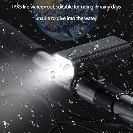 Waterproof Bike Light Set with Digital Battery Display Aluminum Alloy 360° Mount 7