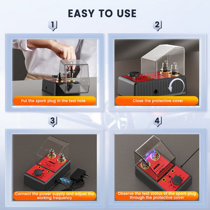 Ancel 12V Car Spark Plug Tester Auto Ignition System Tester Diagnostic Test Tool 2
