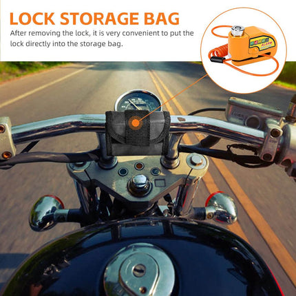 Yellow Motorcycle Alarm Disc Lock Motor Bike Brake Security Electric  Bicycle Lock AU 7