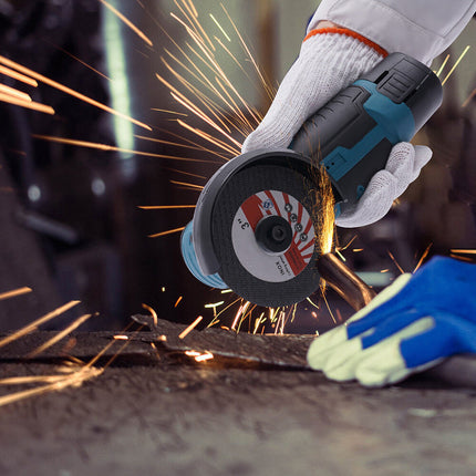 800W Mini Cordless Brushless Angle Grinder Cutting Tool W/ 2x Battery & Charger 6