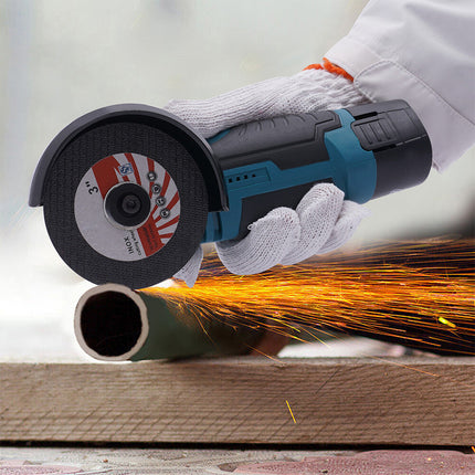 800W Mini Cordless Brushless Angle Grinder Cutting Tool W/ 2x Battery & Charger 7