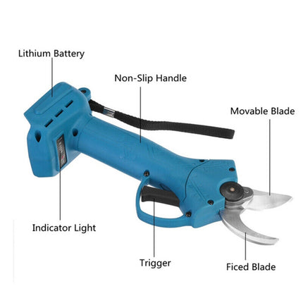 Cordless Electric Pruning Shears Secateur Rechargeable Branch Cutter W/ 2 Battery 5