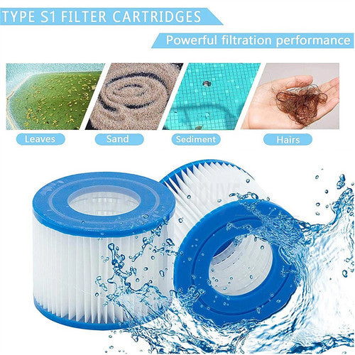 6PCS Replacement Bestway VI Filter Cartridge Inflatable Lay-Z-Spa Filters 58323 2