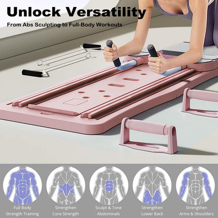 Abdominal Exercise Board Push Up Board Pilates Reformer Set Fitness Equipment 3