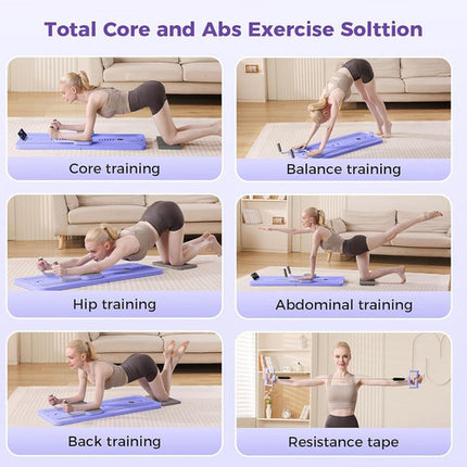 Abdominal Exercise Board Push Up Board Pilates Reformer Set Fitness Equipment 3