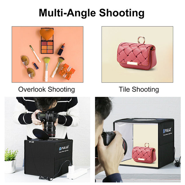 40CM Portable Photo Studio LED Light Tent Bar Cube Soft Box Room Photography 2
