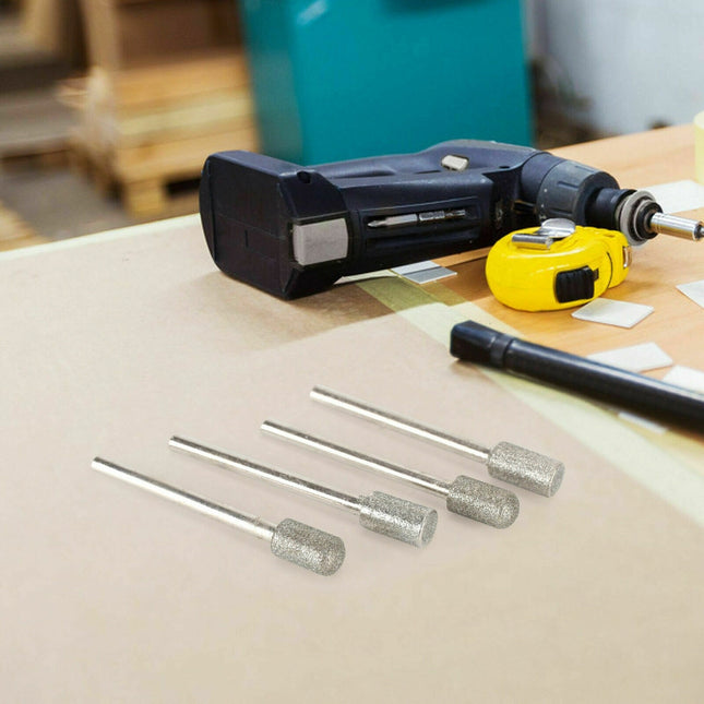 20pcs Diamond Grinding Heads Mini Drill Burrs Bit Set 3mm Shank for Rotary Tool 2
