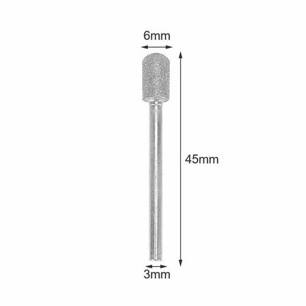 20pcs Diamond Grinding Heads Mini Drill Burrs Bit Set 3mm Shank for Rotary Tool 5
