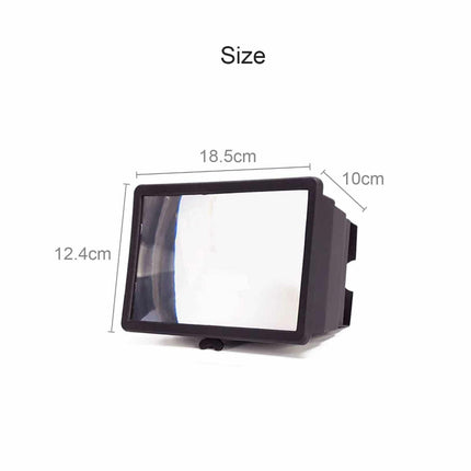 3D Mobile Phone Screen Magnifier 12" HD Video Amplifier for Smartphone Stand 2