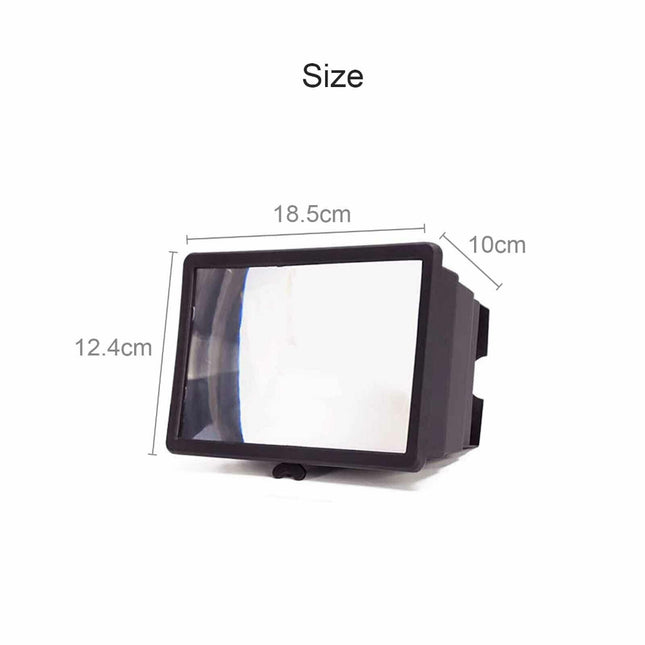 3D Mobile Phone Screen Magnifier 12" HD Video Amplifier for Smartphone Stand 2