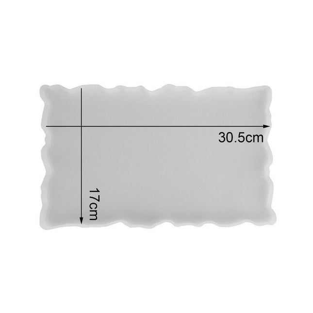 Large Safe Silicone Tray Mould Artist Mold Irregular Coaster Resin Craft Art DIY + 2 Handles 2