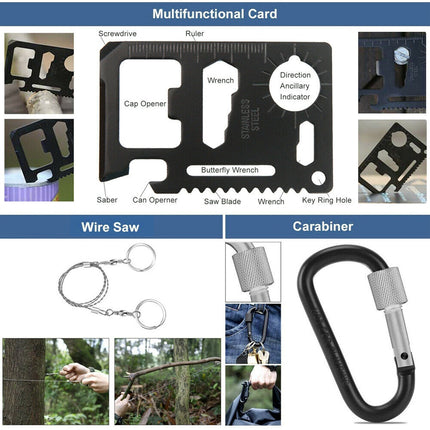 Tactical Emergency Survival Kit Outdoor Sports Hiking Camping SOS Tool Equipment 4
