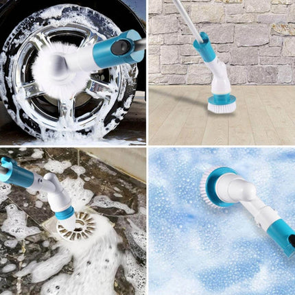 5PCS Rechargeable Spin Scrubber Electric Turbo Scrub Cleaning Brush Cordless Kit 4