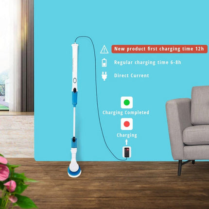 5PCS Rechargeable Spin Scrubber Electric Turbo Scrub Cleaning Brush Cordless Kit 8