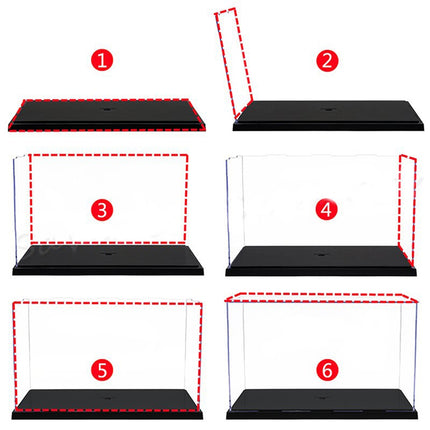 35x25x20CM Acrylic Display Case Dustproof Car Trucks Vans Model Box Collection Storage 2