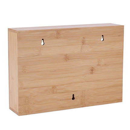 3 Grids Bamboo Food Wrap Dispenser Cutter Foil Cling Film Storage Holder Box Kitchen 4