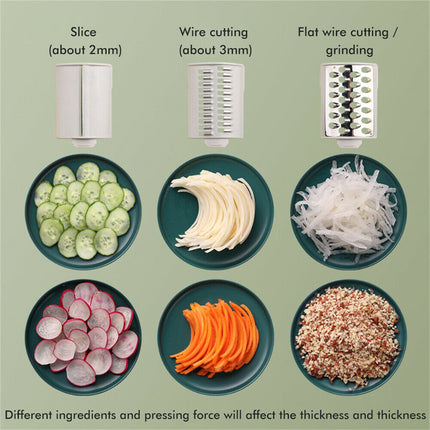 Kitchen Vegetable Food Manual Rotary Drum Grater Chopper Slicer Fruit Cutter 3