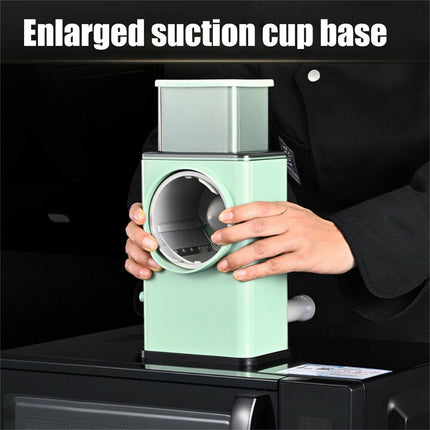 Kitchen Vegetable Food Manual Rotary Drum Grater Chopper Slicer Fruit Cutter 5