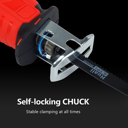 Red Cordless Electric Reciprocating Saw Cutter w+ Blades For Makita Battery 7