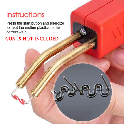 2200PCS Plastic Welder Garage Tool Hot Staple Staplers Bumper Repair Welding Kit 9
