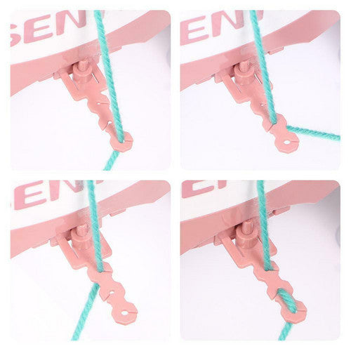 48 Needles DIY Knitting Machine Weaving Swift Yarn Fiber String Ball Wool Winder 2