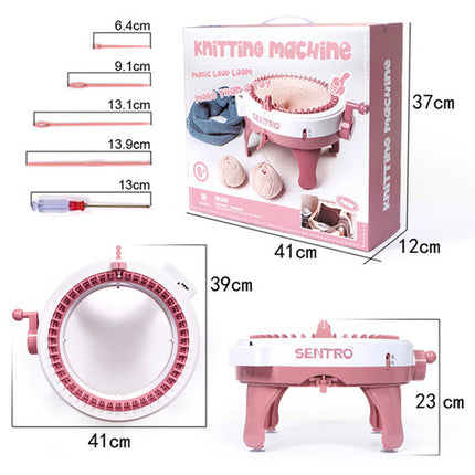 48 Needles DIY Knitting Machine Weaving Swift Yarn Fiber String Ball Wool Winder 4