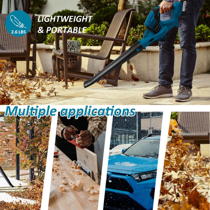 Cordless Leaf Blower Dust Tools Garden Lightweight for Makita 18V  Battery AU 3