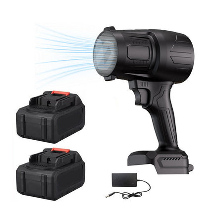 Stepless Cordless Leaf Blower w/2 Batteries Portable Handheld Turbo Jet Fan AU 2