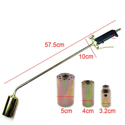 Weed Torch Burner Kit Shrub Weed Grass Killer Butane Gas Garden Tools Nozzl Hose 3