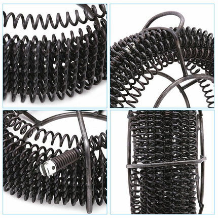 Plumber Drain Snake Pipe Metal Cleaner Pipeline Sewer 12M + 6 Drill Bit Tool DIY 7
