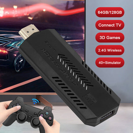 40000+ HD HDMI Pre-Loaded Retro Video Game Stick Console +2 Wireless Controller 4